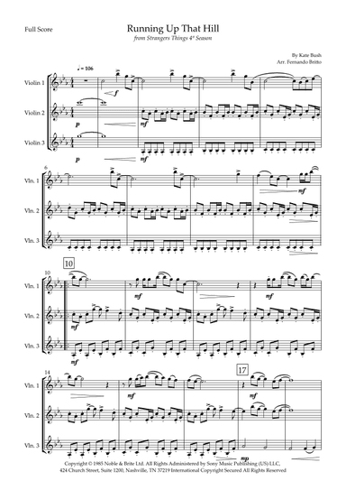 Running Up That Hill (arr. Fernando Britto)