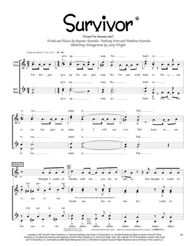 Survivor (arr. Larry Wright)