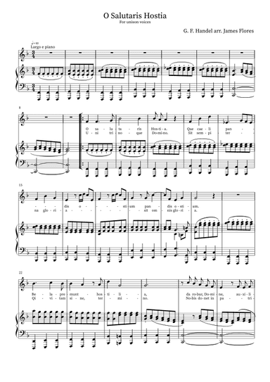 O Salutaris Hostia (arr. James Flores)