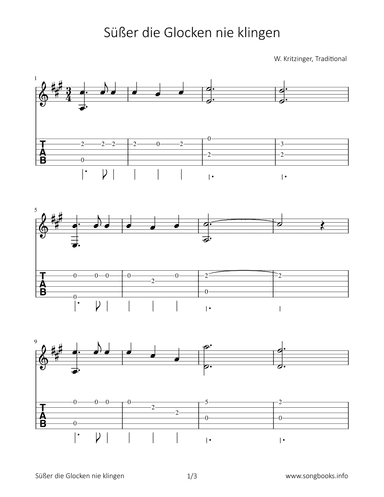 Süßer die Glocken nie klingen (arr. Bettina Schipp)