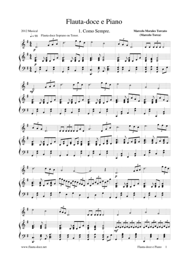 Flauta-doce e Piano/ Recorder and Piano