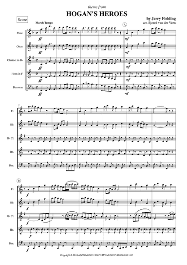 Hogan's Heroes - Main/end Title (arr. Sjoerd van der Veen)