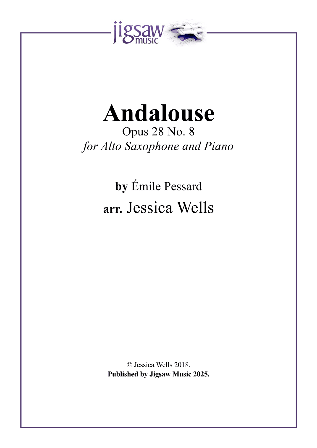 Andalouse (arr. Jessica Wells)