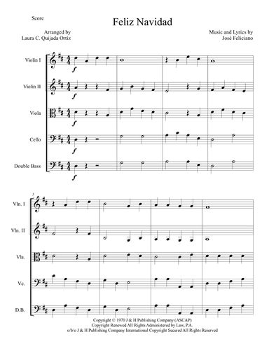 Feliz Navidad (arr. Laura C. Quijada Ortíz)