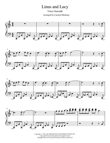 Linus And Lucy (arr. Carolyn Medrano)