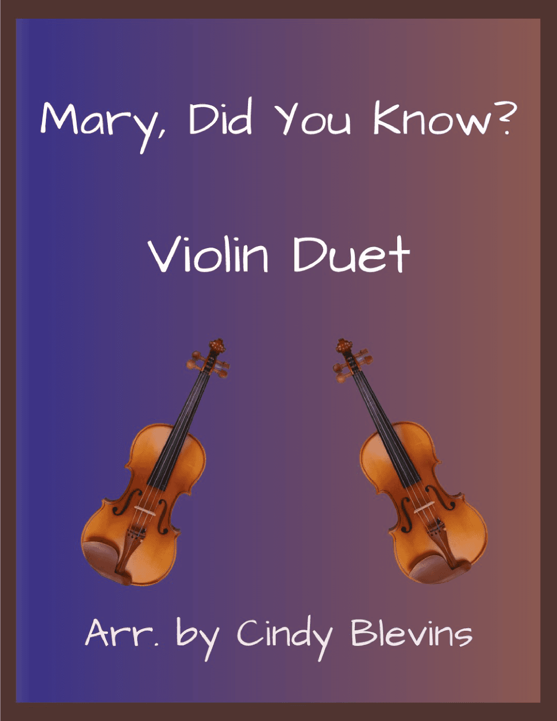 Mary, Did You Know? (arr. Cindy Blevins)