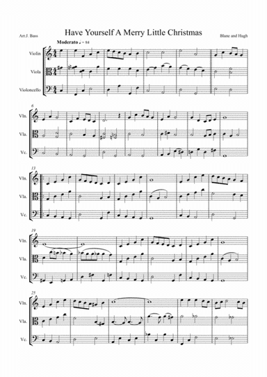Have Yourself A Merry Little Christmas  from MEET ME IN ST. LOUIS (arr. John Bass - Music & Strings)