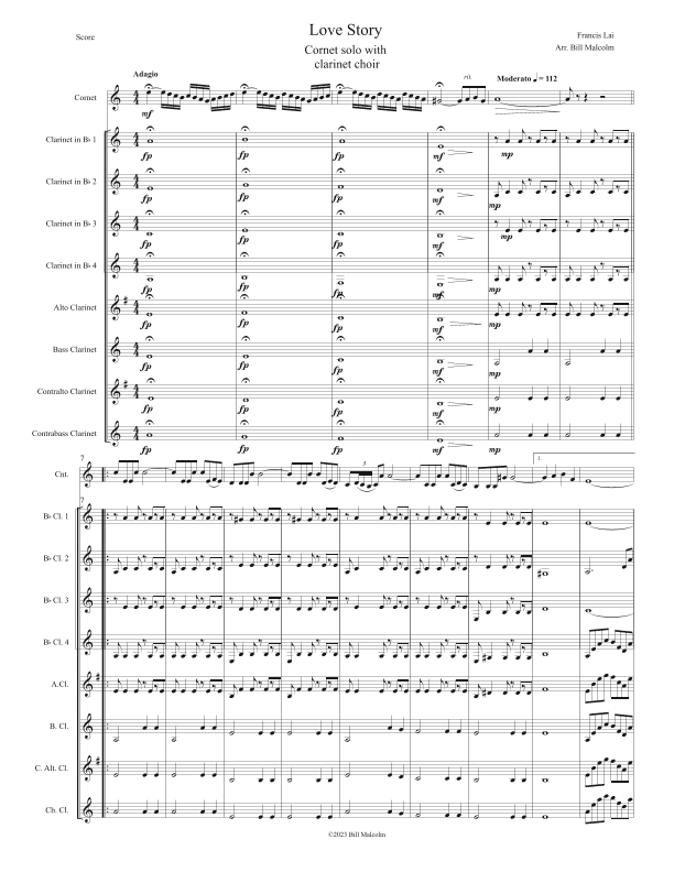 Love Story (arr. Bill Malcolm)
