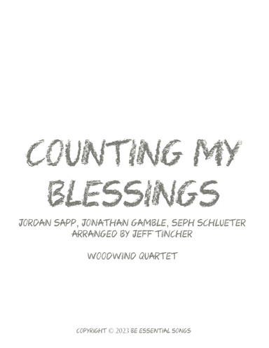 Counting My Blessings (arr. Jeff Tincher)
