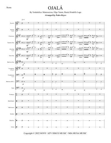 Ojala (arr. Pedro Ernesto Reyes Fernández)