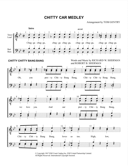 Chitty Chitty Bang Bang (arr. Tom Gentry)