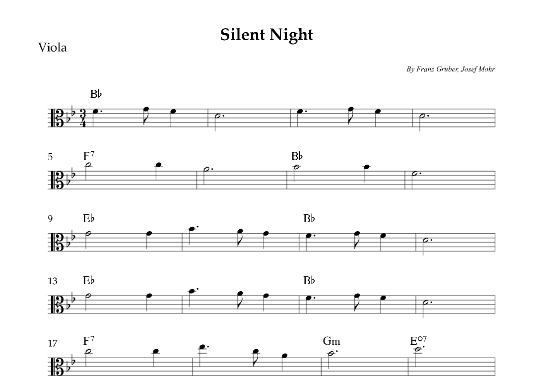 Silent Night (arr. Wesley S. SIlva)
