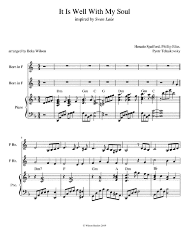 It Is Well (in the setting of Swan Lake) (arr. Beka Wilson)