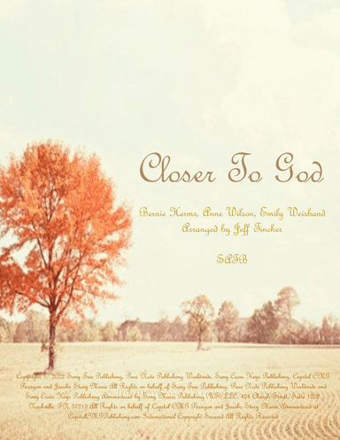 Closer To God (arr. Jeff Tincher)