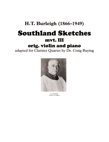 Southland Sketches for Clarinet Quartet (arr. Craig Buying)