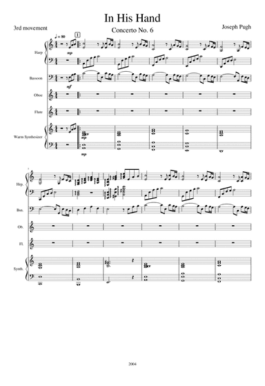 Concerto No.6 (In His Hand -opus#6-3rd movement