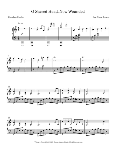O Sacred Head, Now Wounded (arr. Shane Jensen)