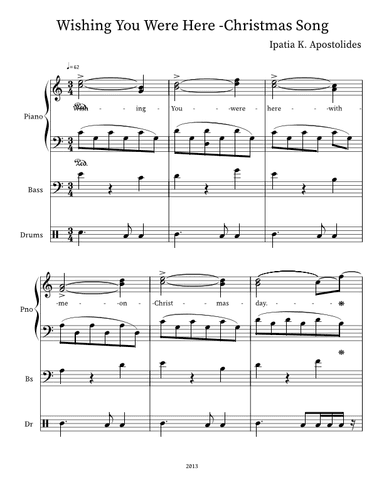 Wishing You Were Here - Christmas Song