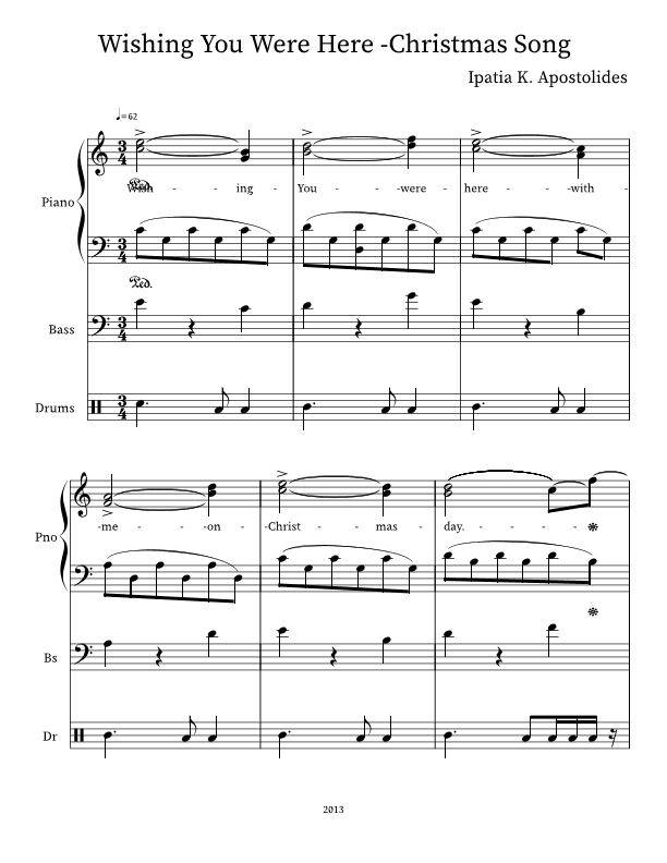 Wishing You Were Here - Christmas Song