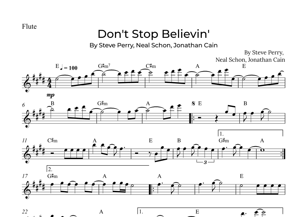 Don't Stop Believin' (arr. Alex Nunes Rodrigues)