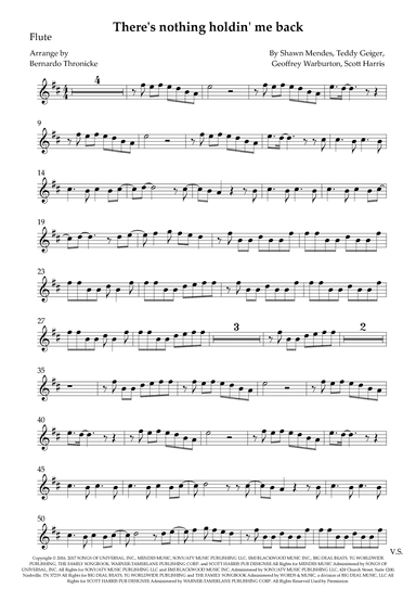 There's Nothing Holdin' Me Back (arr. Bernardo Thronicke)