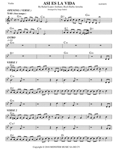 Asi Es La Vida (arr. Jorge Juárez)