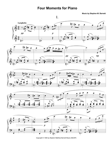 Four Moments for Piano