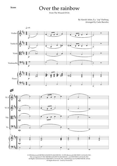 Over The Rainbow (arr. Cadu Barcelos)