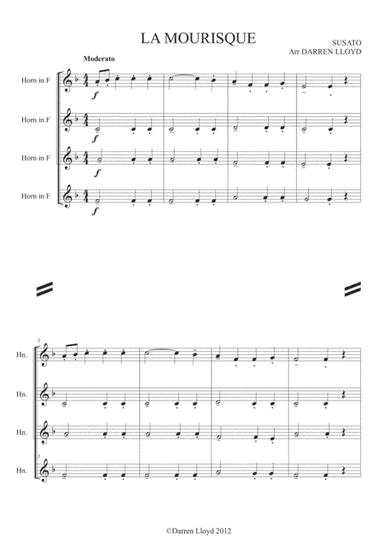 La Morisque - French horn quartet (arr. La Mourisque)