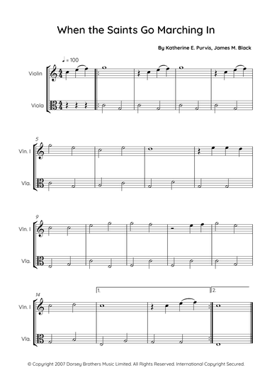 When The Saints Go Marching In (arr. Sales)