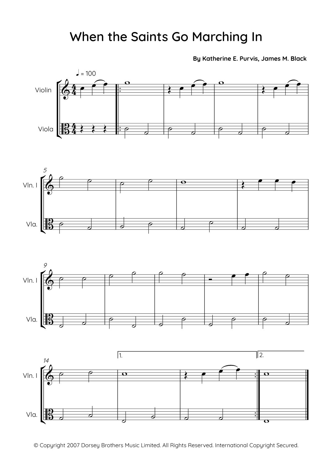 When The Saints Go Marching In (arr. Sales)