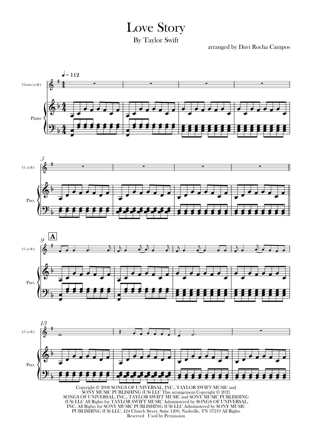 Love Story (arr. Davi Rocha Campos)