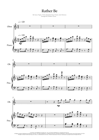 Rather Be (arr. Matthew pyeon)