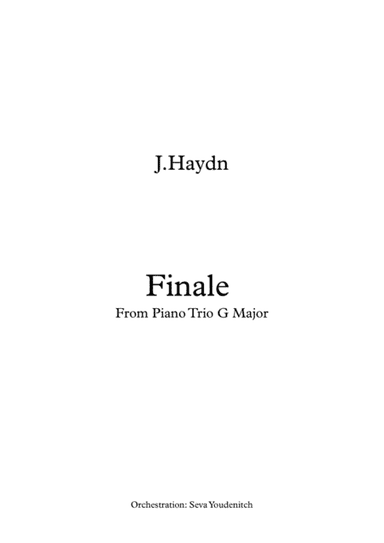 J.Haydn "Finale" From Piano Trio G Major for Piano and String Orchestra (arr. Seva Youdenitch)