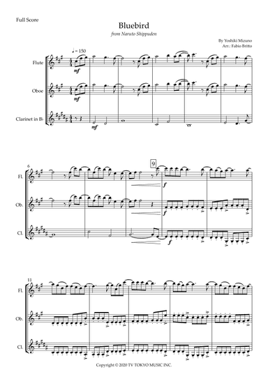 Ikimono Gakari's Blue Bird (arr. Fabio Britto)