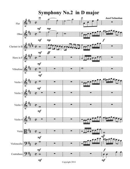 Symphony No 2 Jozef Sebastian