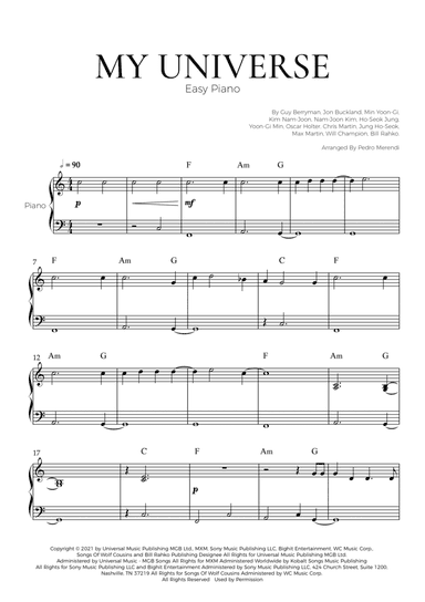 My Universe (arr. Pedro Merendi)
