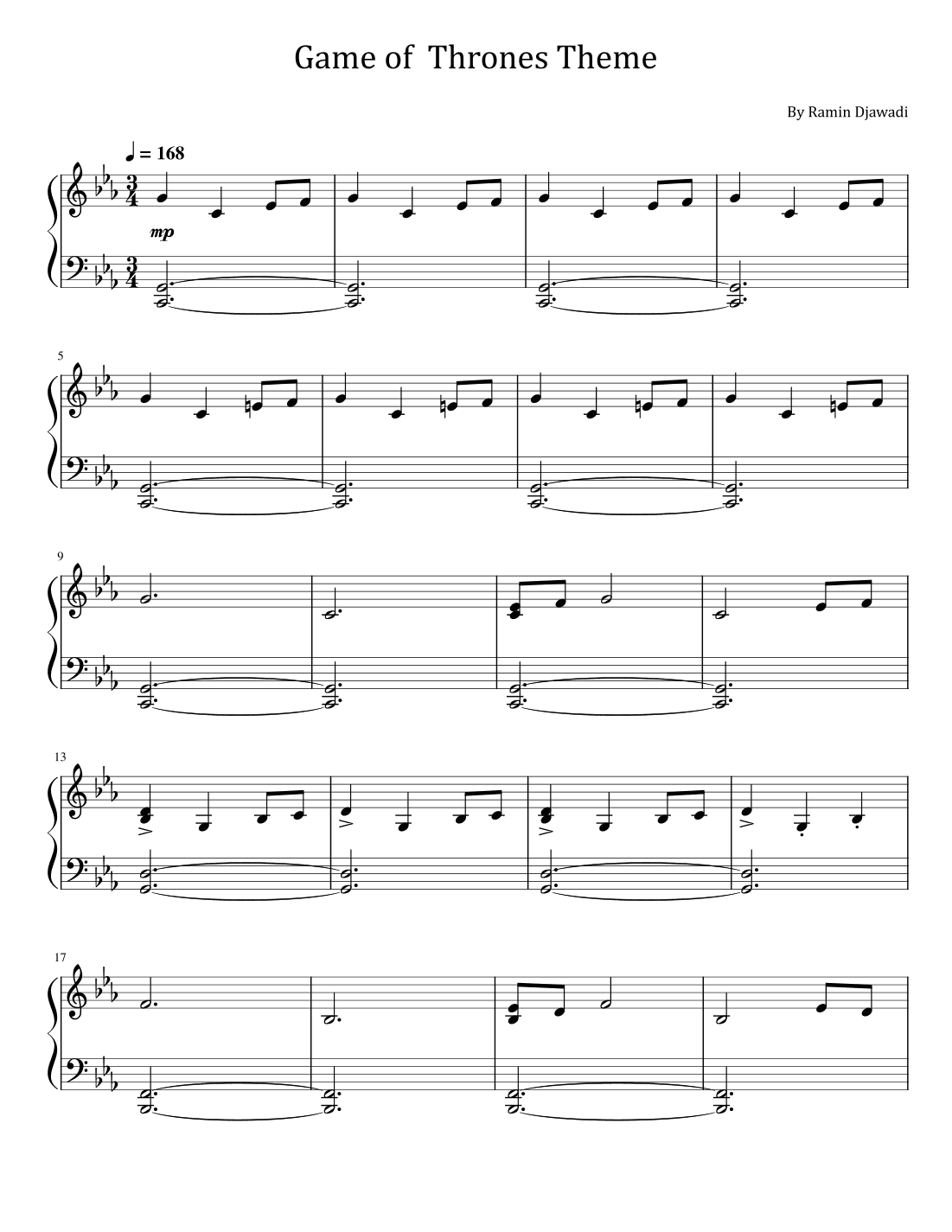 Game Of Thrones (arr. poon)