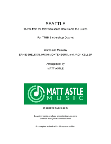 Seattle (arr. Matt Astle)