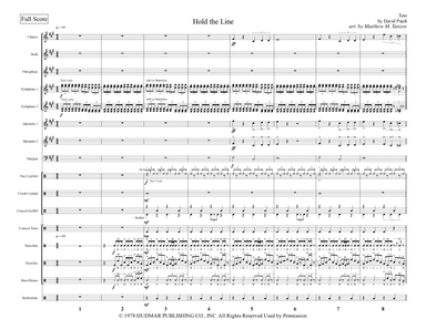 Hold The Line (arr. Matthew M. Tanzos)
