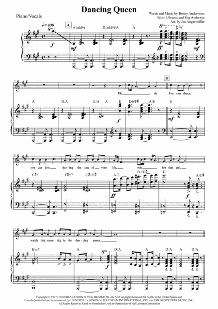 Dancing Queen (arr. Jan Angermüller)