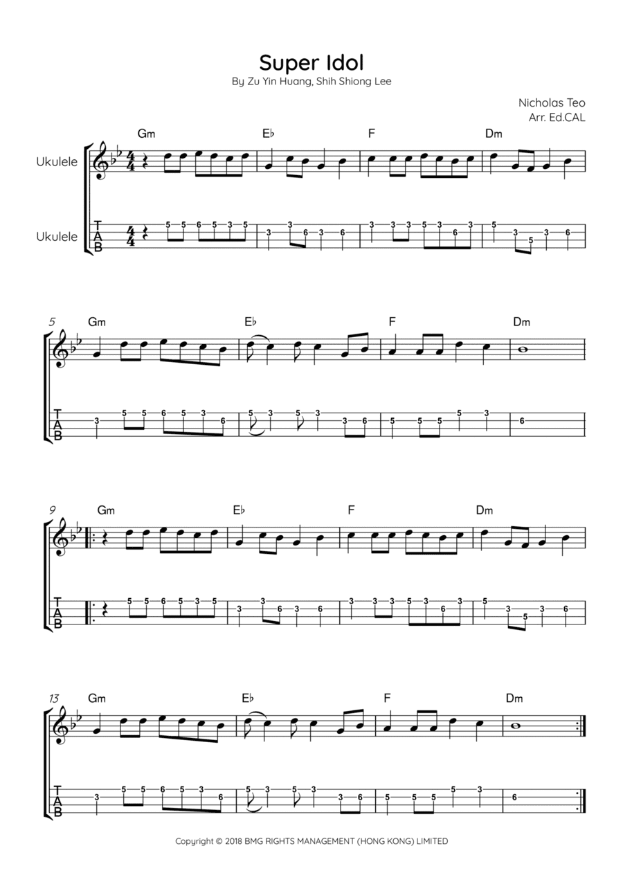 Super Idol (arr. Arr. Ed.CAL)