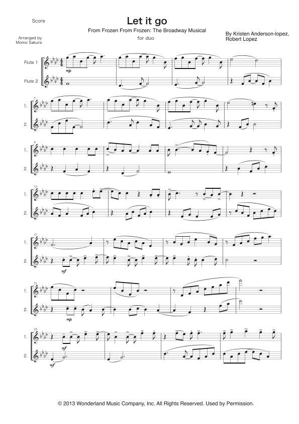 Let It Go (arr. Momo Sakura)