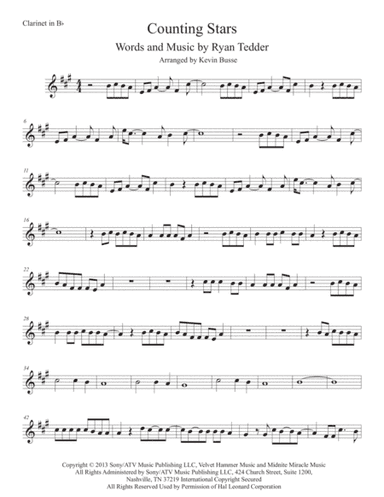 Counting Stars (arr. Kevin Busse)