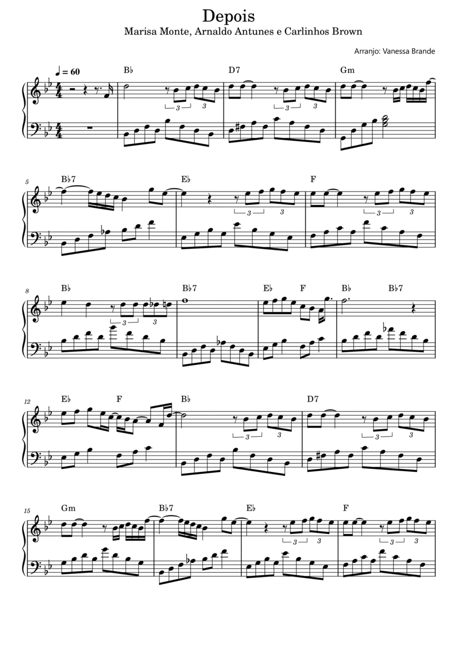 Depois (arr. Vanessa Brande)