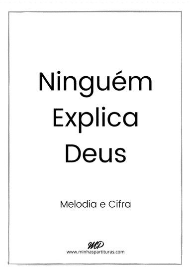 Ninguem Explica Deus (arr. Fabio Britto)