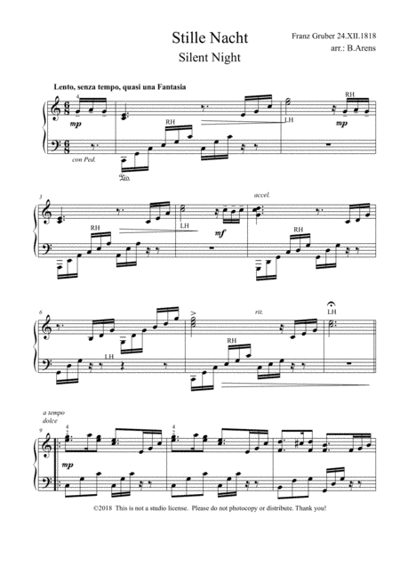 Stille Nacht / Silent Night (arr. Barbara Arens)