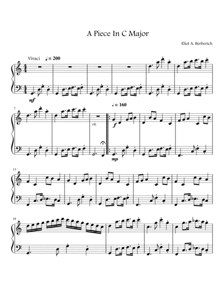 A Piece in C Major