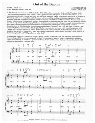 Out of the Depths (arr. Lyndell Leatherman)