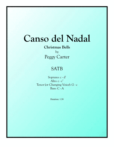 Canso del Nadal (Christmas Bells) SATB (arr. Peggy Carter)